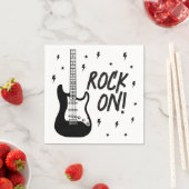 Serviette En Papier Fête d'anniversaire Rock and Roll (En situation)