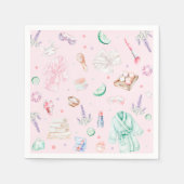 Serviette En Papier Fête d'anniversaire spa rose (Devant)