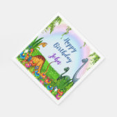 Serviette En Papier Fête d'anniversaire Stomp and Roar Dinosaur (Coin)