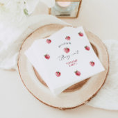 Serviette En Papier Fête d'anniversaire sucrée aux fraises