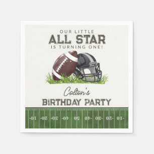 Serviette En Papier Fête d'anniversaire Touchdown Petite Star de Footb