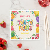 Serviette En Papier Fête d'anniversaire Two-tti Fruity 2 ans (En situation)