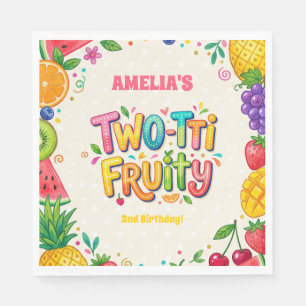Serviette En Papier Fête d'anniversaire Two-tti Fruity 2 ans