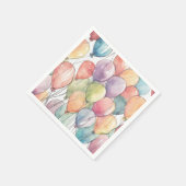 Serviette En Papier Fête d'anniversaire vers le haut, vers le haut et (Coin)