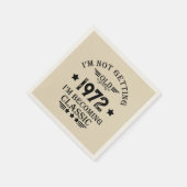 Serviette En Papier Fête d'anniversaire vintage personnalisée (Coin)