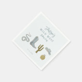 Serviette En Papier Fête d'anniversaire Wild West Cowboy (Coin)