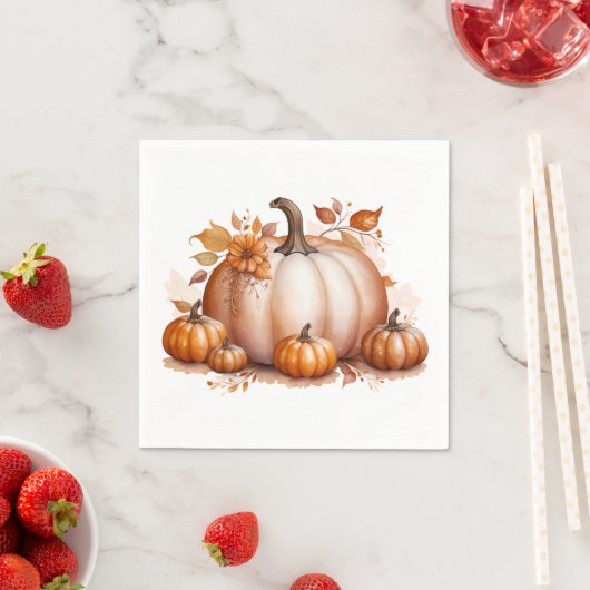 Serviette En Papier Fête d'automne (En situation)