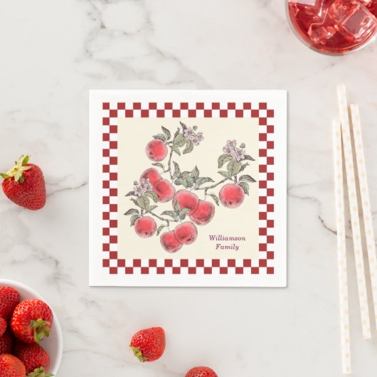 Serviette En Papier Fête d'automne Pomme moisson Thanksgiving Personna (En situation)