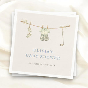 Serviette En Papier Fête de Baby Shower Linge de Golf