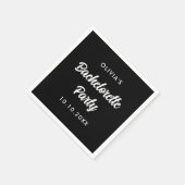 Serviette En Papier Fête de Bachelorette Cadeau de Mariage Nom de la M (Coin)