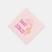Serviette En Papier Fête de Bachelorette Disco Désertique Rose et Oran (Coin)