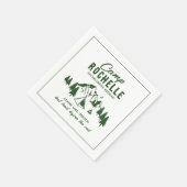 Serviette En Papier Fête de bachelorette du Camping Moderne (Coin)