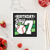 Serviette En Papier Fête de baseball 7 ans Thème 7ème anniversaire gar (En situation)