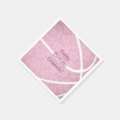 Serviette En Papier fête de basket-ball des filles roses poussiéreuses (Coin)