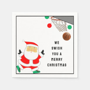 Serviette En Papier Fête de basketball drôle