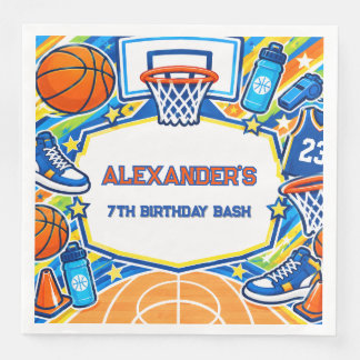 Serviette En Papier Fête de basketball Toutes Étoiles