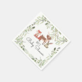 Serviette En Papier Fête de Bébé Animaux de la Forêt Mignonne Sprinkle (Coin)