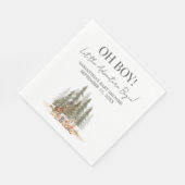 Serviette En Papier Fête de Bébé Aventure Commence (Coin)