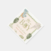 Serviette En Papier Fête de bébé Dino Boy (Coin)