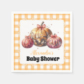 Serviette En Papier Fête de bébé Disco Pumpkin Patch (Devant)