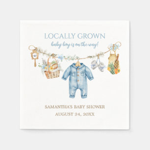 Serviette En Papier Fête de bébé garçon Locally Grown Standard