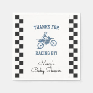 Serviette En Papier Fête de Bébé Moto Cross