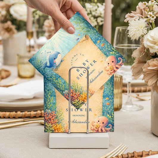 Serviette En Papier Fête de Bébé Océan Contes de Fées