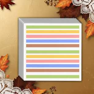 Serviette En Papier Fête de bébé petite dinde festive colorée