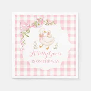 Serviette En Papier Fête de bébé Silly Goose Vintage Daisy