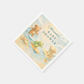 Serviette En Papier Fête de Bébé Surf's Up (Coin)