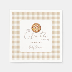 Serviette En Papier Fête de bébé thème tarte neutre