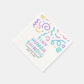 Serviette En Papier Fête de Bébé Tiny Human Shindig (Coin)