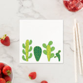 Serviette En Papier Fête de cactus succulent cactées (En situation)