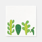 Serviette En Papier Fête de Cactus Succulentes Cactées (Devant)