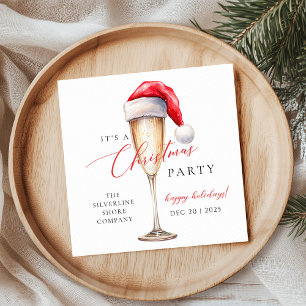 Serviette En Papier Fête de chapeau de Père Noël Noël festive
