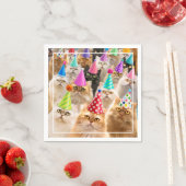 Serviette En Papier Fête de chats (En situation)