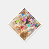 Serviette En Papier Fête de chats (Coin)