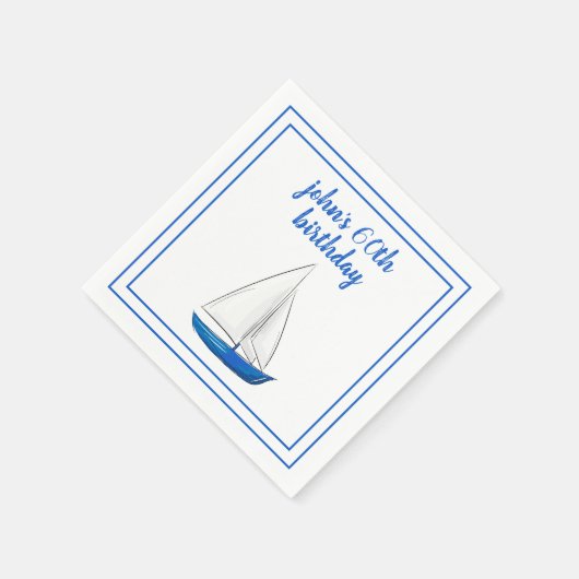 Serviette En Papier Fête de cocktail chic marine bleu (Coin)