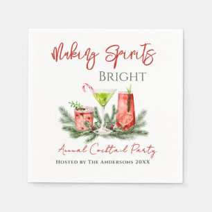 Serviette En Papier Fête de cocktail de vacances pour illuminer les es
