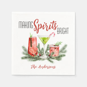 Serviette En Papier Fête de cocktail festive pour illuminer les esprit