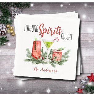 Serviette En Papier Fête de cocktail festive pour illuminer les esprit