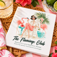 Fête de cocktail Flamingo de Miami Beach vintage