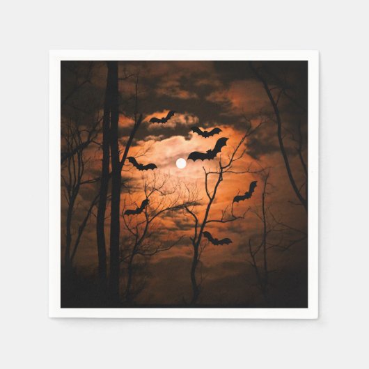 Serviette En Papier Fête de costume de Pleine lune Spooktacular (Devant)