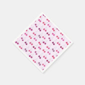 Serviette En Papier Fête de couleur rose cerise (Coin)