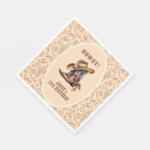 Serviette En Papier Fête de cowboy Wild West (Coin)
