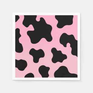 Serviette En Papier Fête de cowgirl occidentale à impression de vache