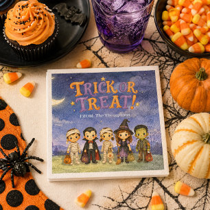 Serviette En Papier Fête de déguisement pour enfants Halloween Trick o
