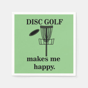 Serviette En Papier Fête de Disc Golf Me Rend Heureux