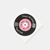 Serviette En Papier Fête de disques vinyles rétro (Coin)