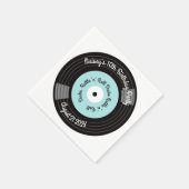 Serviette En Papier Fête de disques vinyles rétro (Coin)